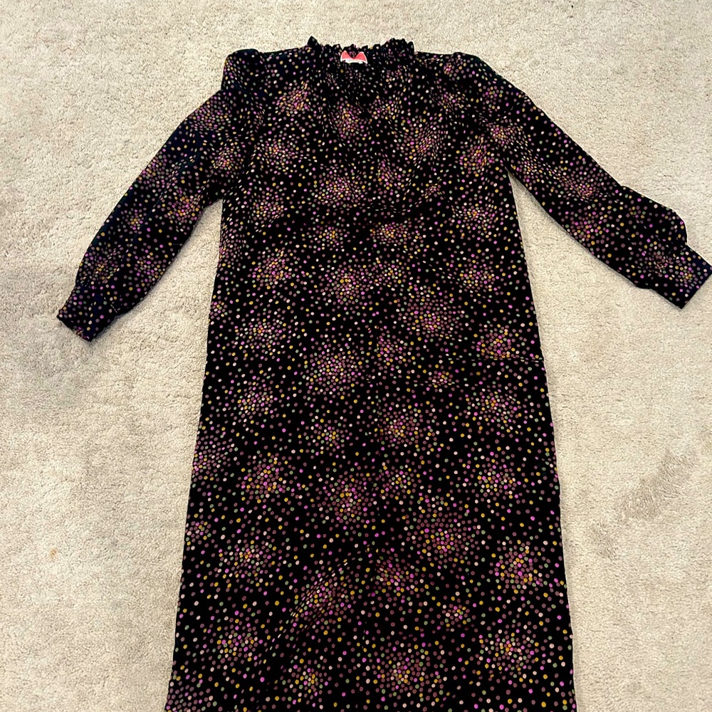 Kate spade puff shoulder floral dress